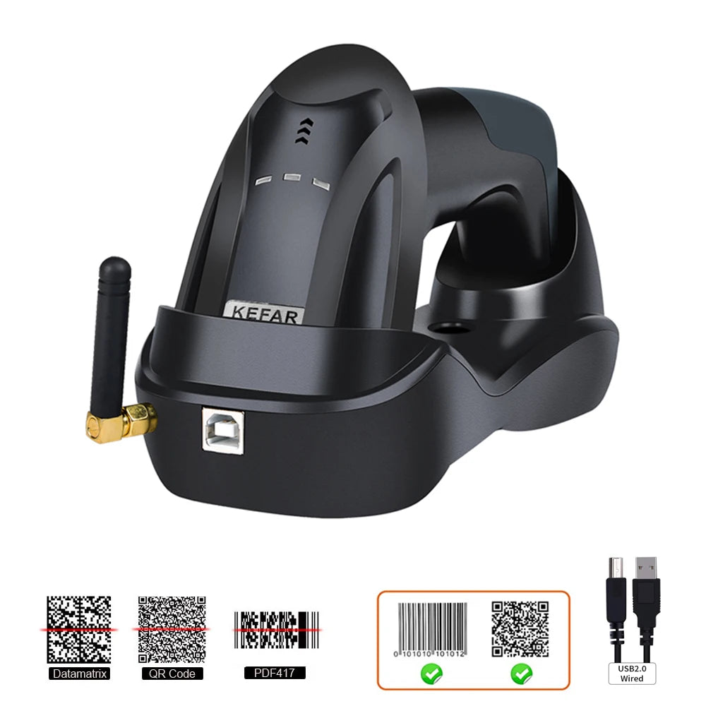 L8BL Wireless 2D Barcode Scanner