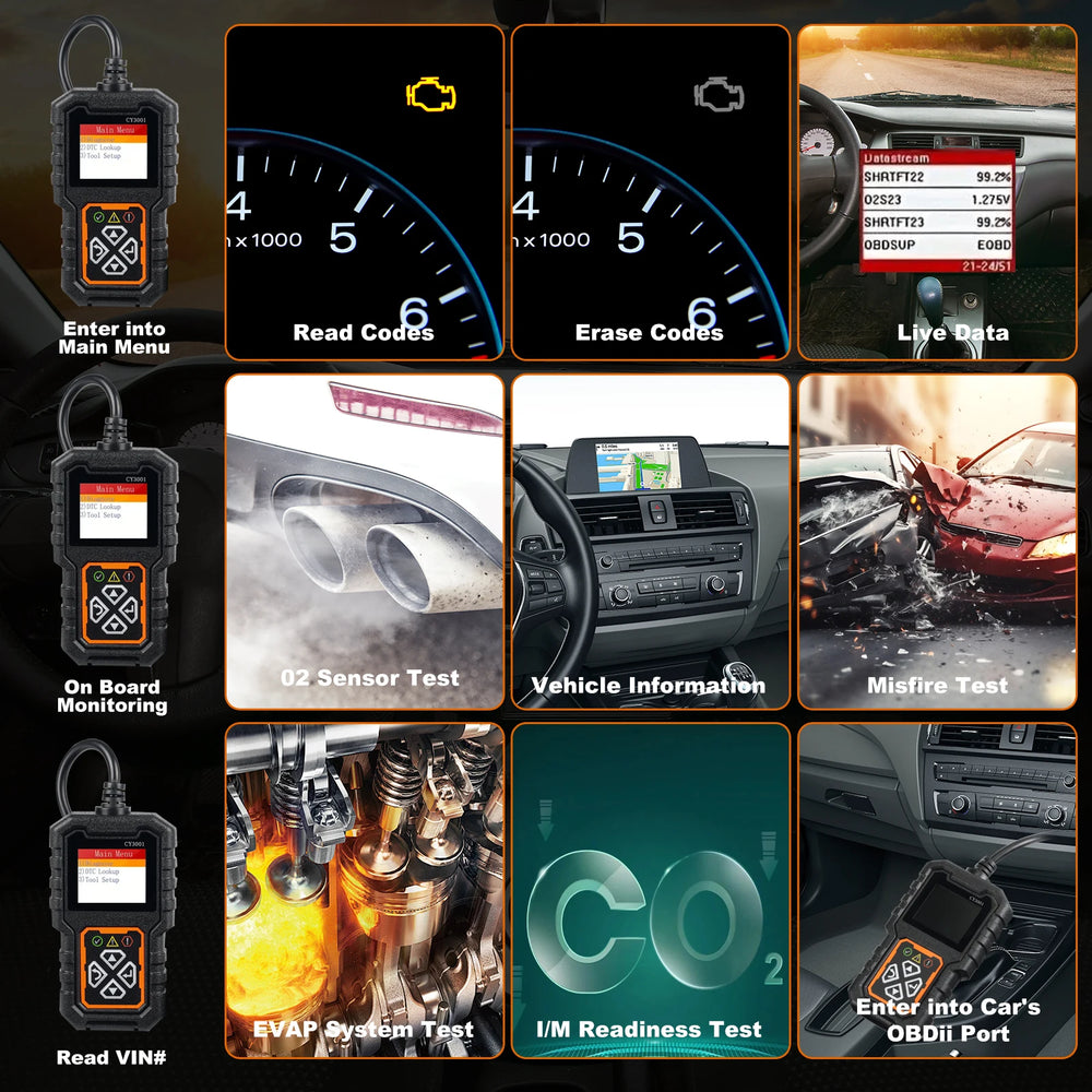 CY3001 Bluetooth OBD Car Scanner
