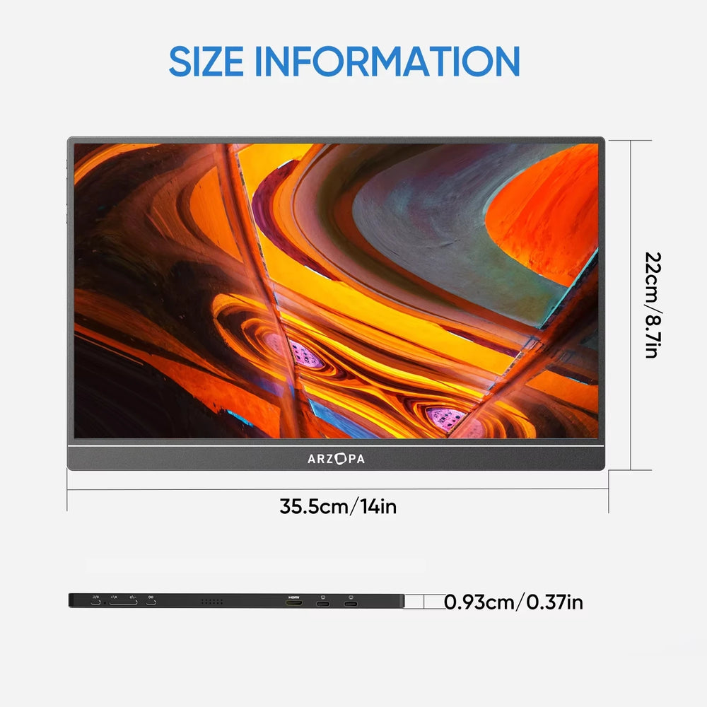 ARZOPA 15.6-Inch FHD Portable Monitor