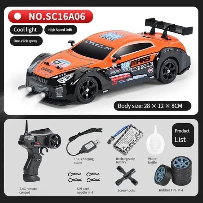 4WD Spray Drift RC Car