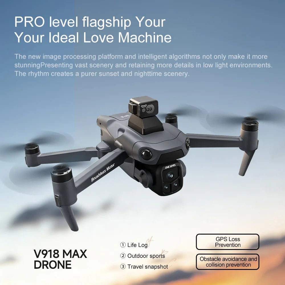 V918 Max Obstacle Avoidance Drone