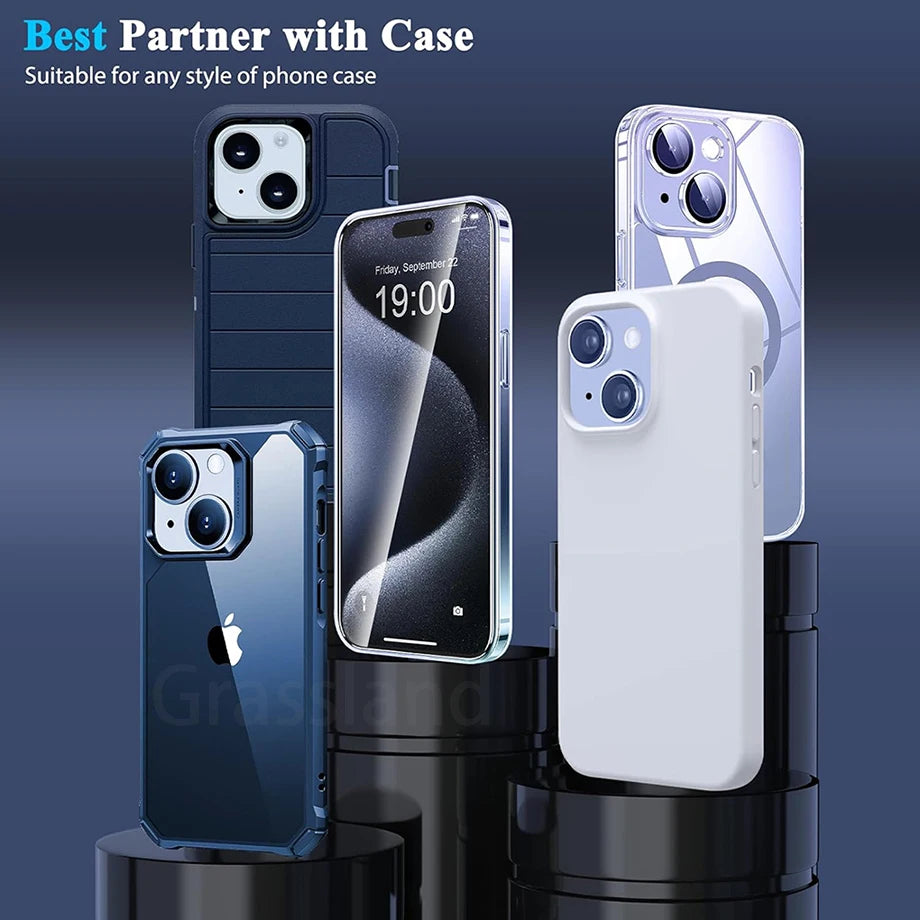 Four-Pack iPhone Tempered Glass Protector