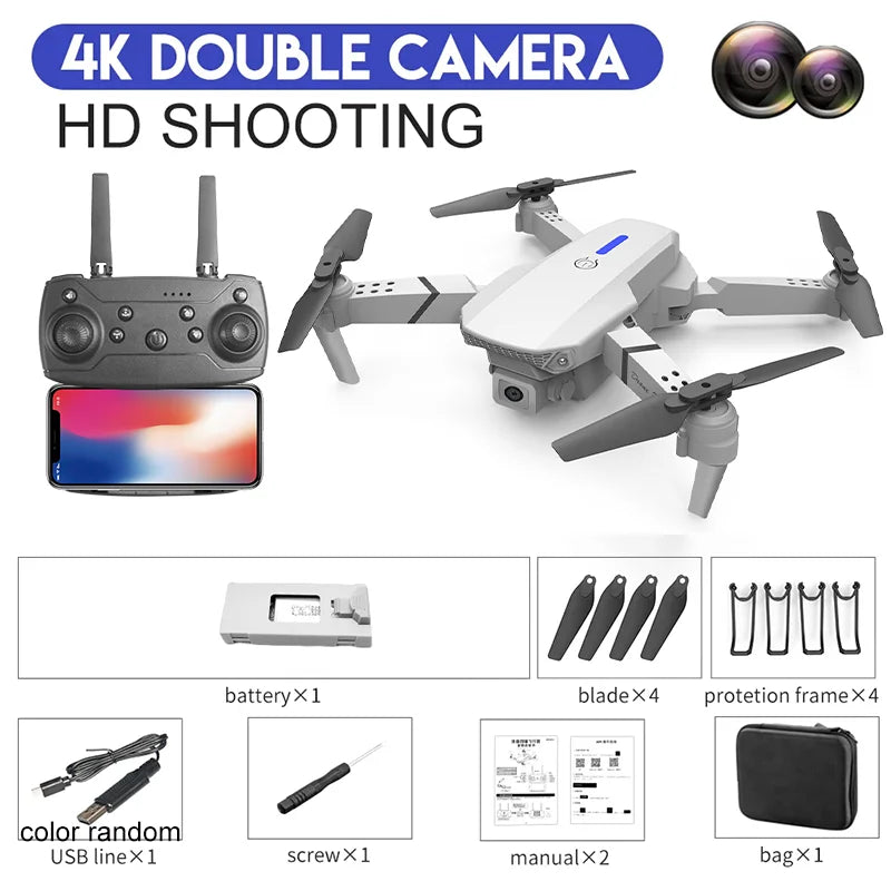 E88Pro Foldable 4K Camera Drone