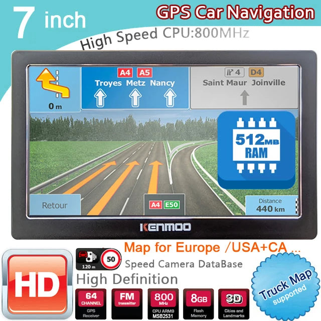 KKENMOO HD Caravan GPS Navigator
