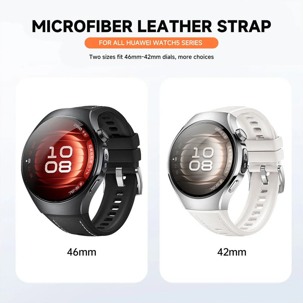 Huawei Leather Silicone Watch Strap