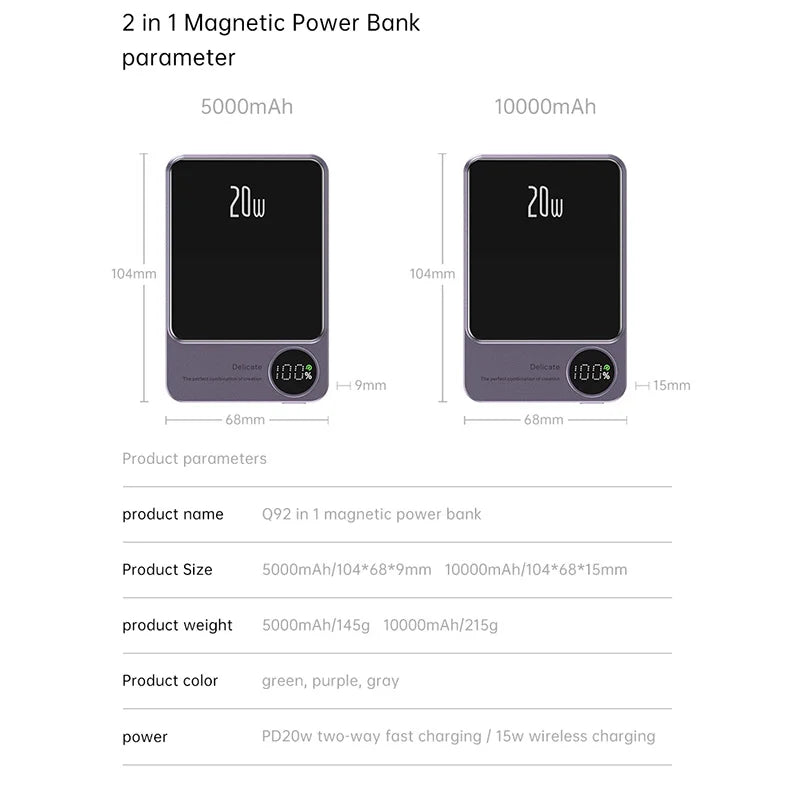 Alloy Magnetic Wireless Power Bank