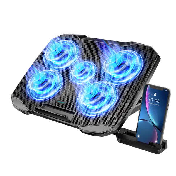 COOLCOLD Five-Fan Laptop Cooling Stand