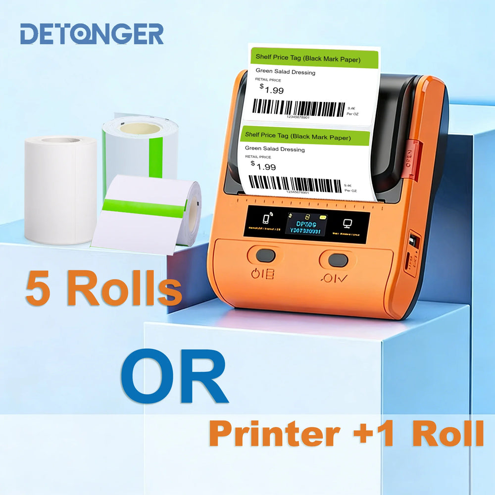 DETONGER DP30S Portable Label Printer