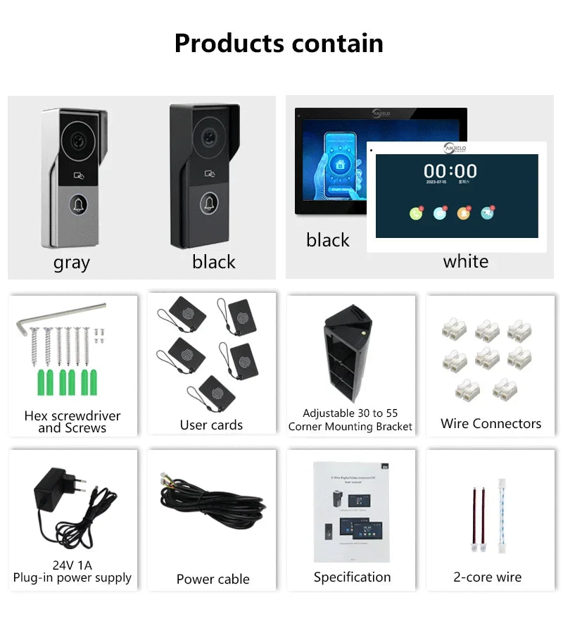 ANJIELO 1080P Smart Video Intercom