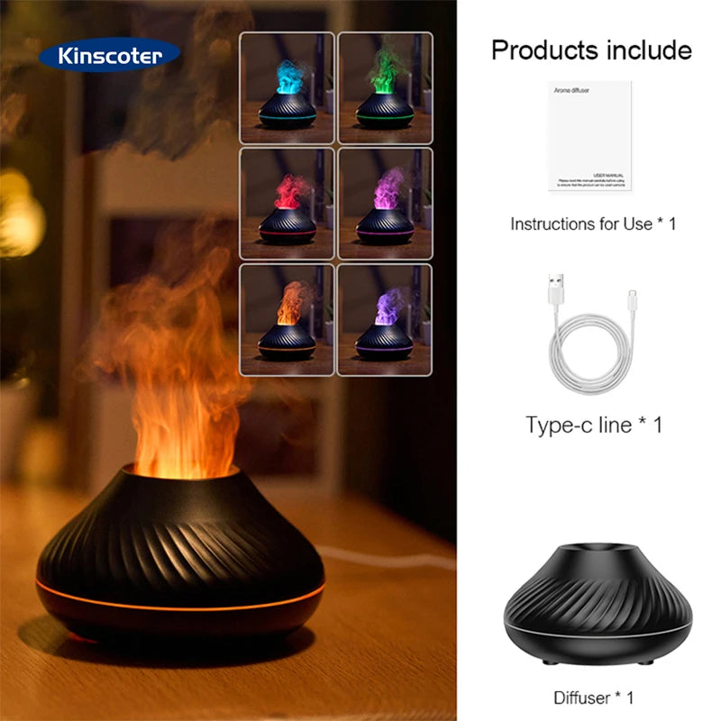 KINSCOTER Volcanic Flame Aroma Diffuser