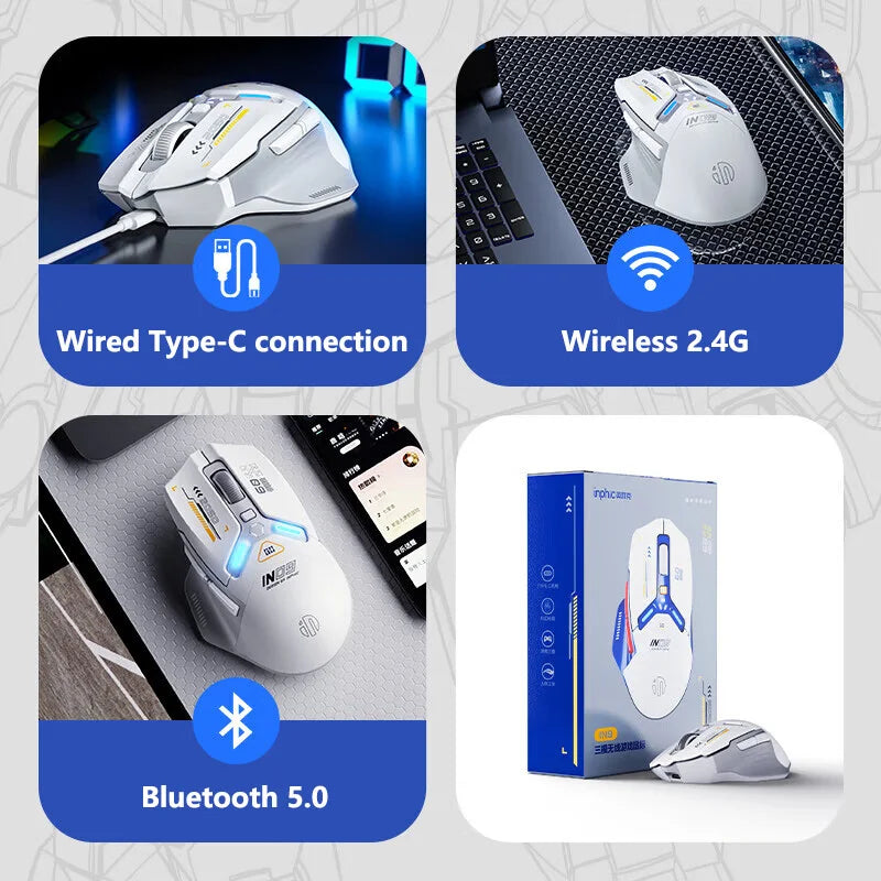 INPHIC IN9 Tri-Mode Gaming Mouse