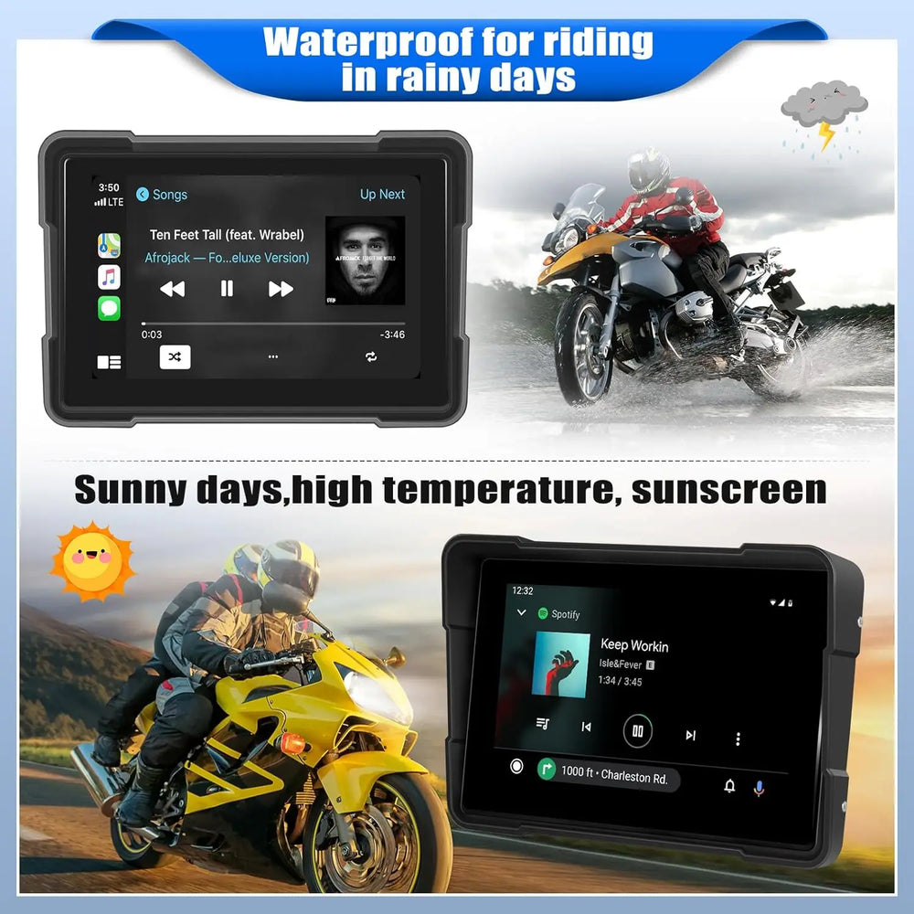 2K Motorcycle CarPlay GPS Monitor