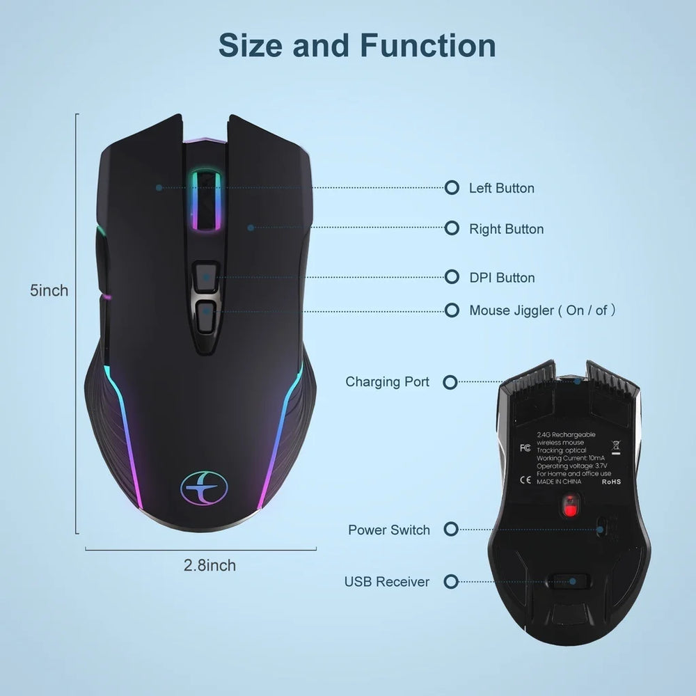 Rechargeable Silent Type-C Wireless Mouse