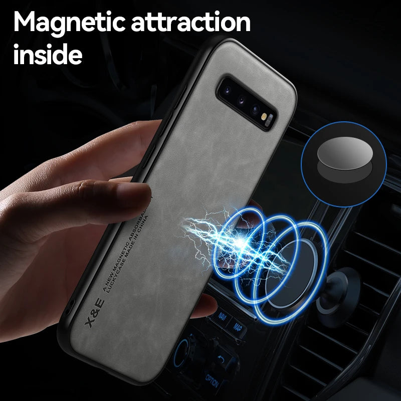 Samsung Magnetic Leather Phone Case