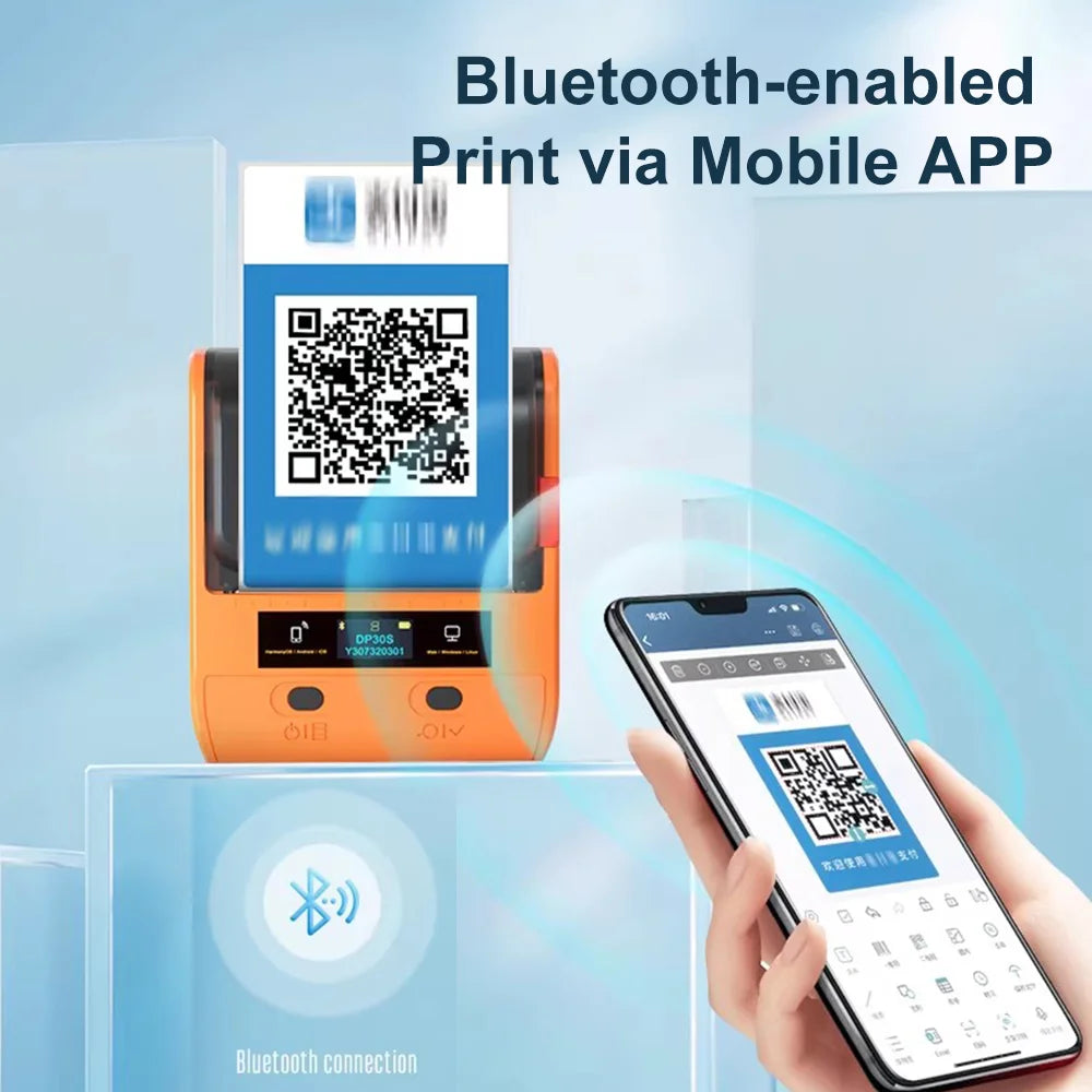 DETONGER DP30S Portable Label Printer