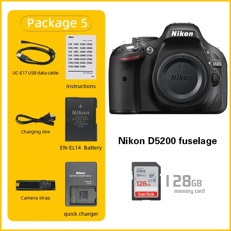 Nikon D5200 DSLR Camera Body