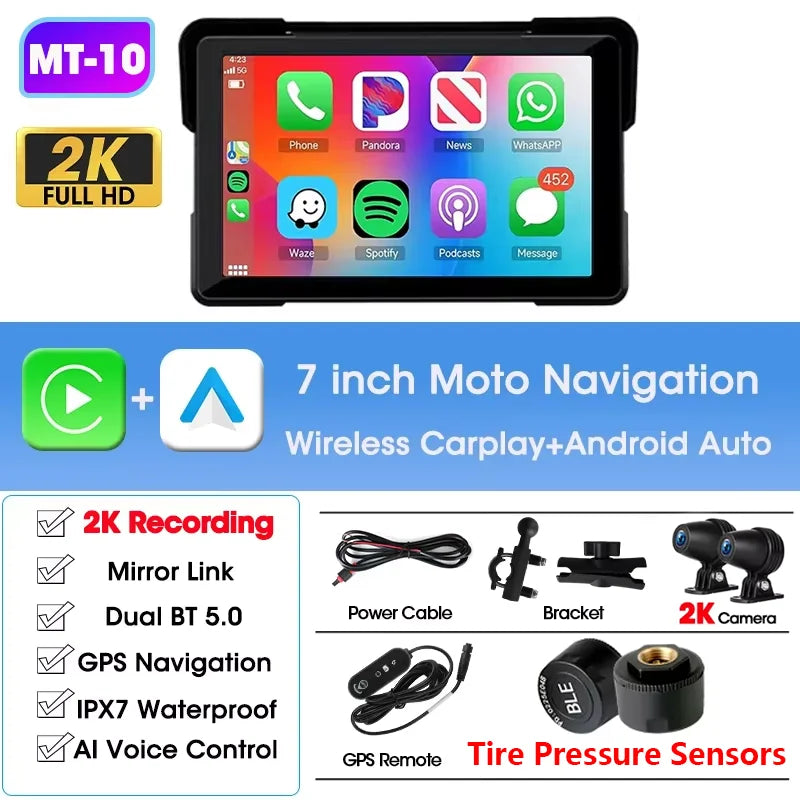 Jansite Waterproof Motorcycle GPS Display
