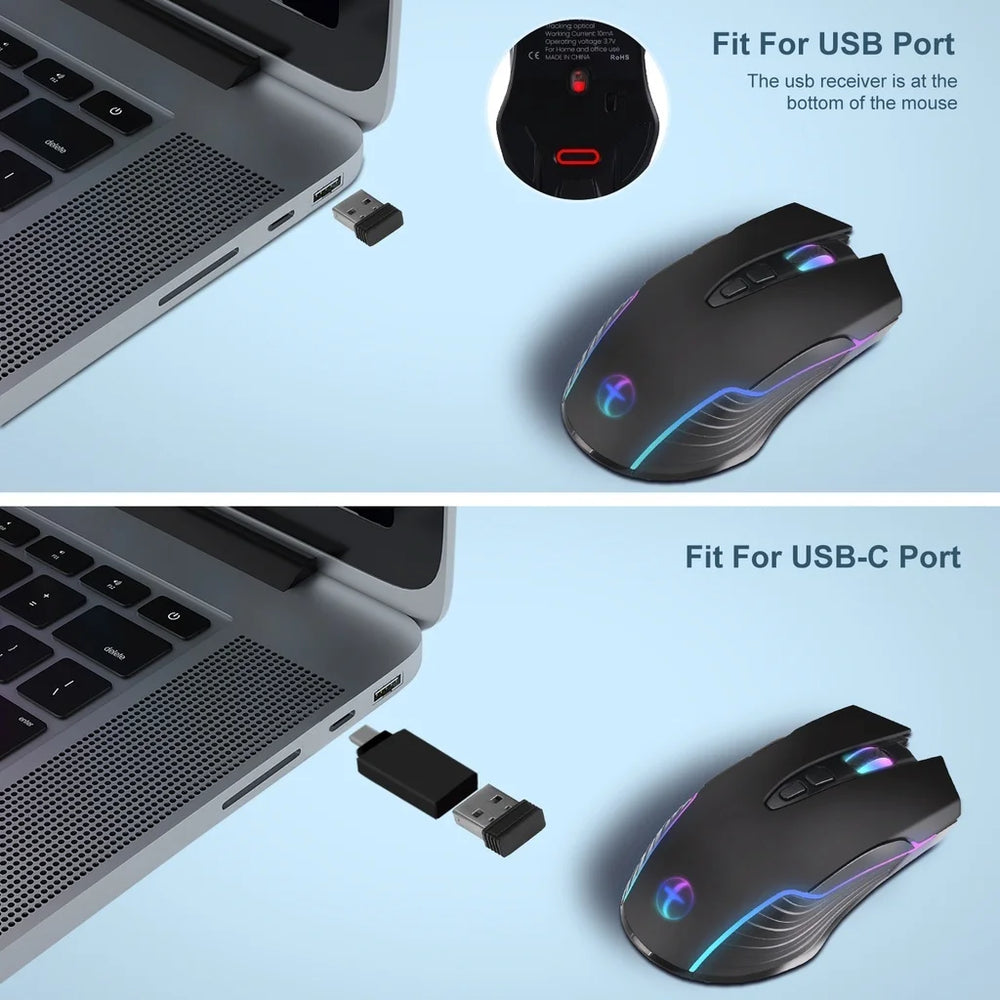 Rechargeable Silent Type-C Wireless Mouse