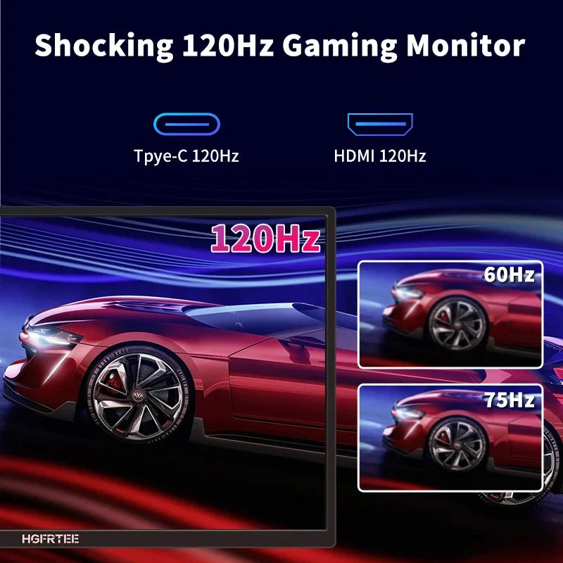 HGFRTEE 18.5-Inch 120Hz Portable Monitor