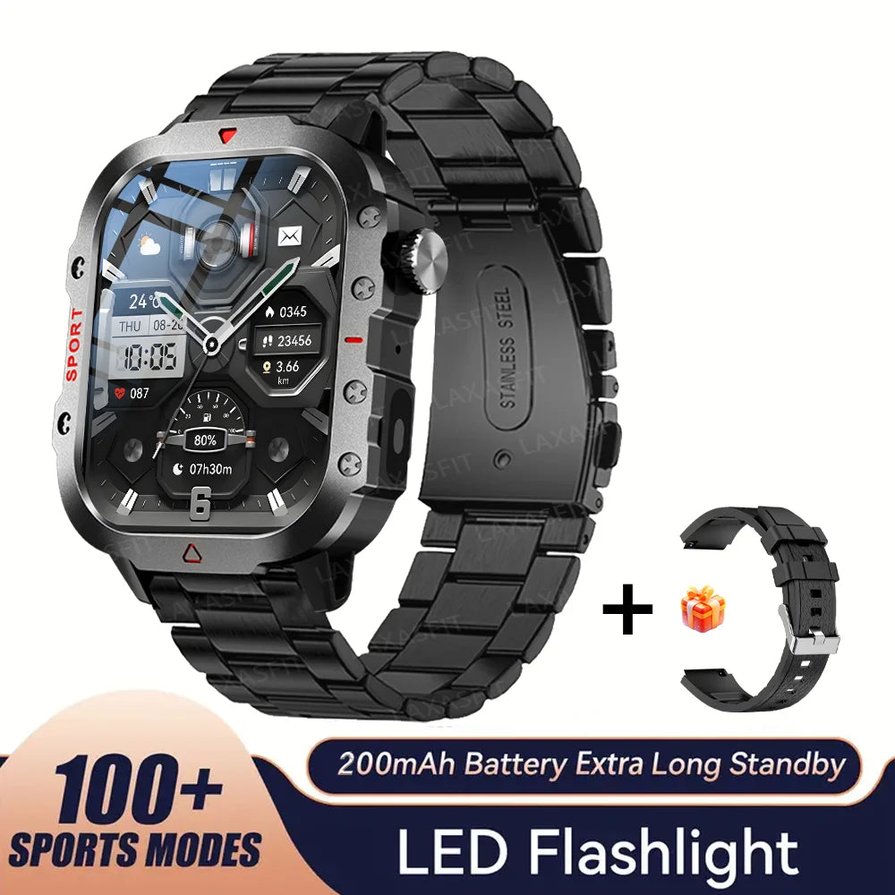 KESHUYOU Flashlight Sports Smartwatch