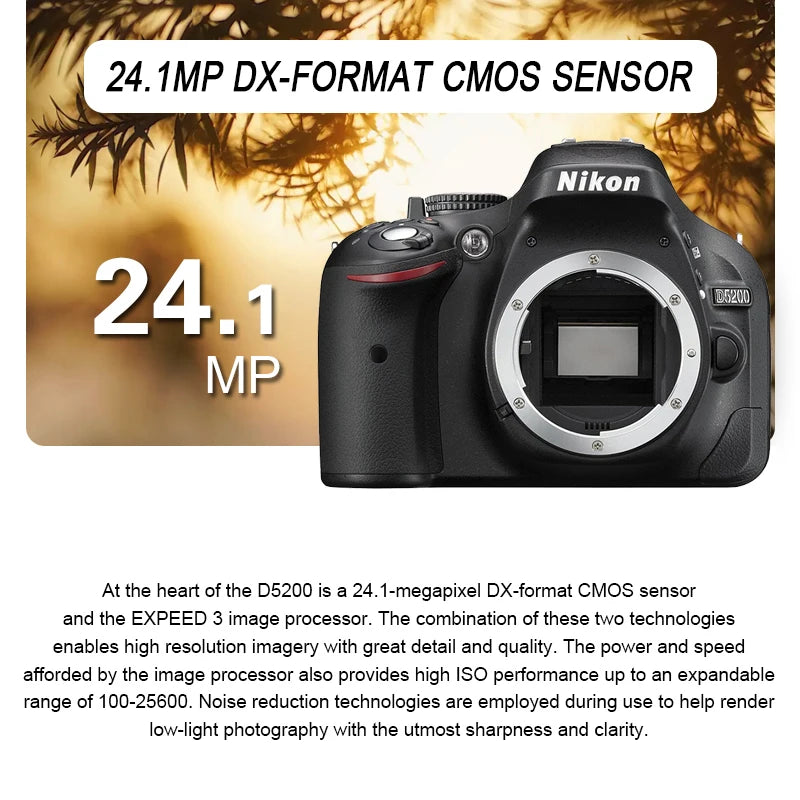 Nikon D5200 DSLR Camera Body