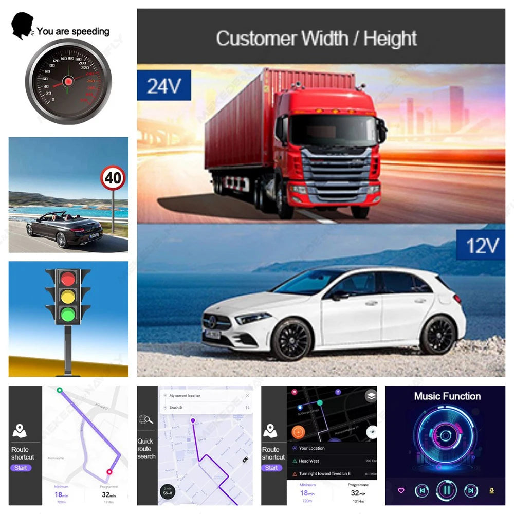NAVIFANS Touchscreen Car GPS Navigator