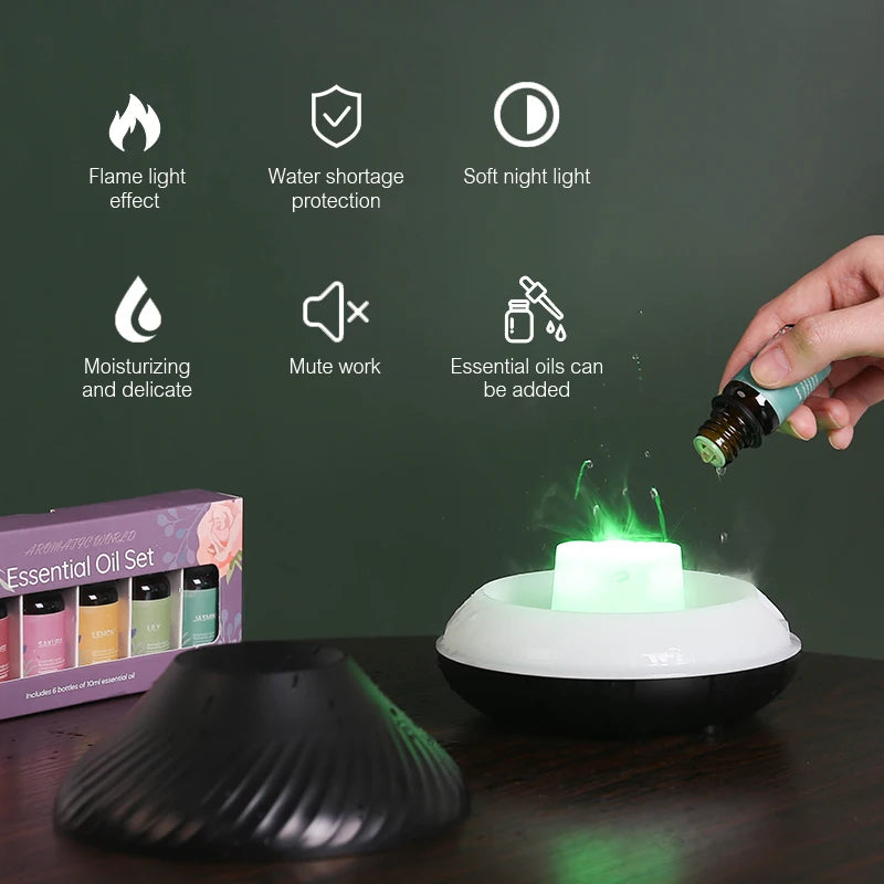 KINSCOTER Volcanic Flame Aroma Diffuser