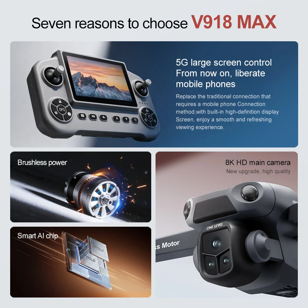 V918 Max Obstacle Avoidance Drone