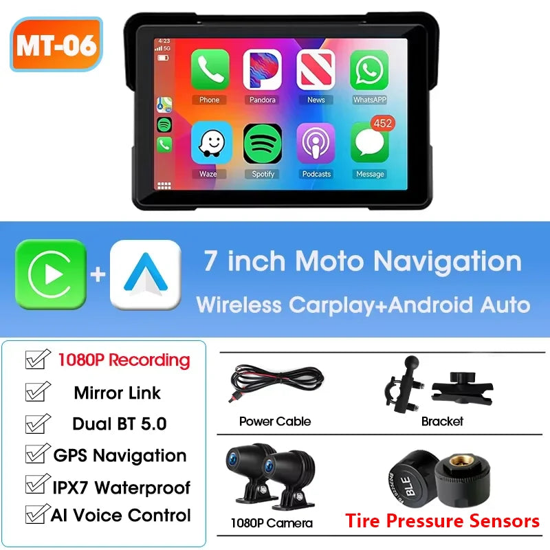 Jansite Waterproof Motorcycle GPS Display