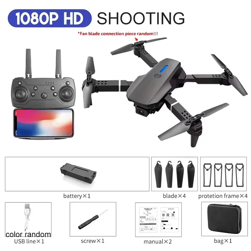 E88 Foldable 4K Camera Drone