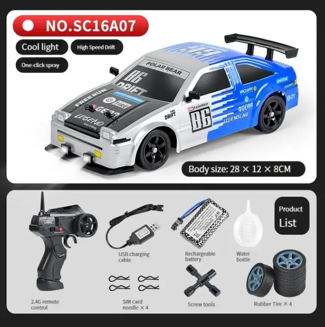 4WD Spray Drift RC Car