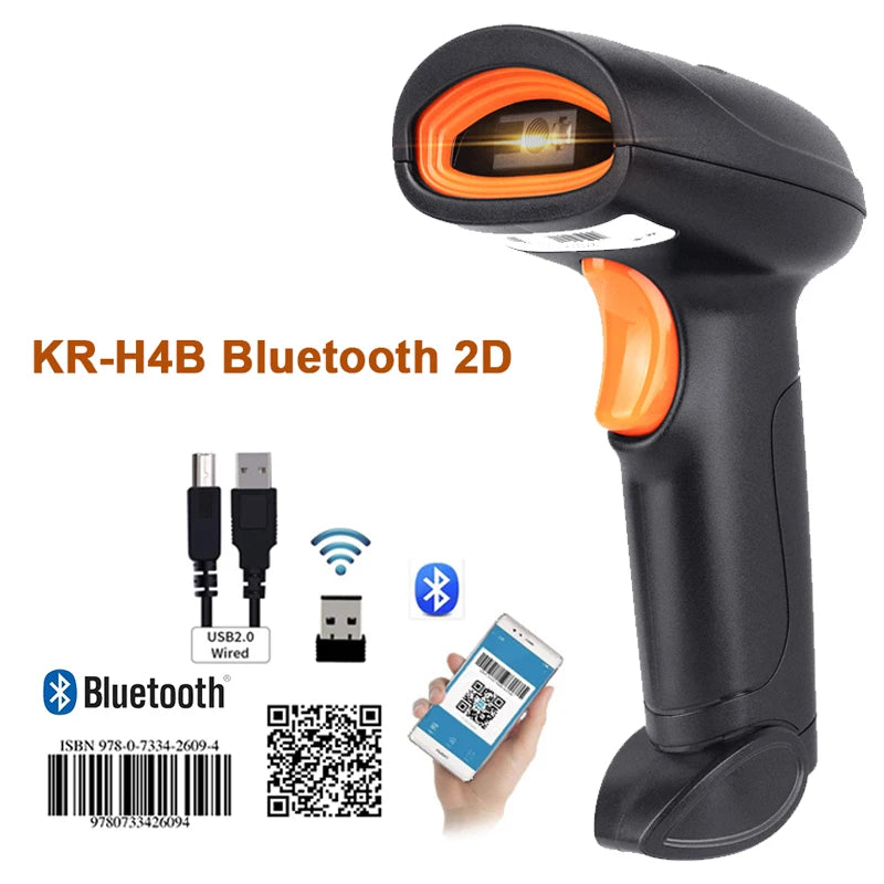 L8BL Wireless 2D Barcode Scanner