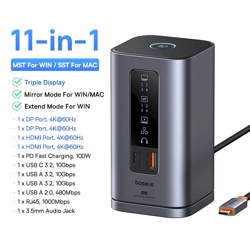 Baseus 12-in-1 USB-C Docking Station