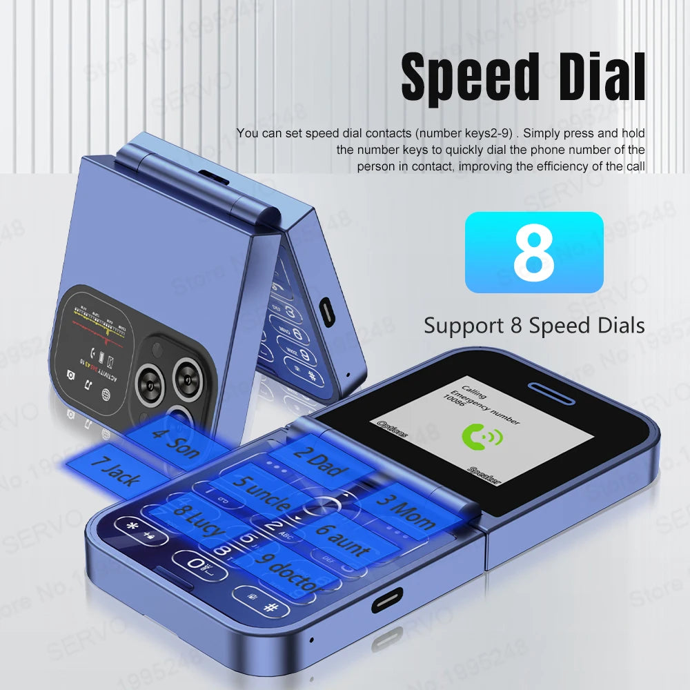 SERVO F15 Mini Flip Phone
