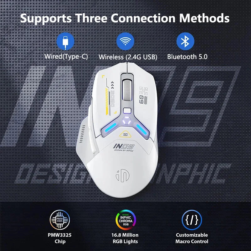 INPHIC IN9 Tri-Mode Gaming Mouse