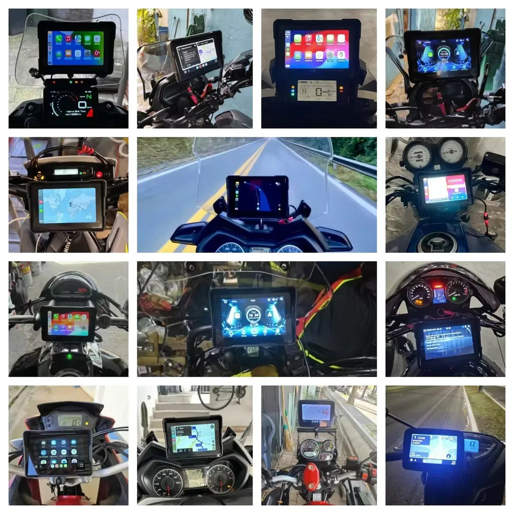 2K Motorcycle CarPlay GPS Monitor