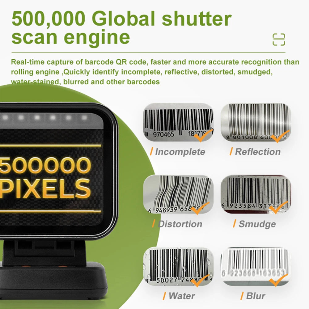 Hands-Free Desktop Barcode Scanner