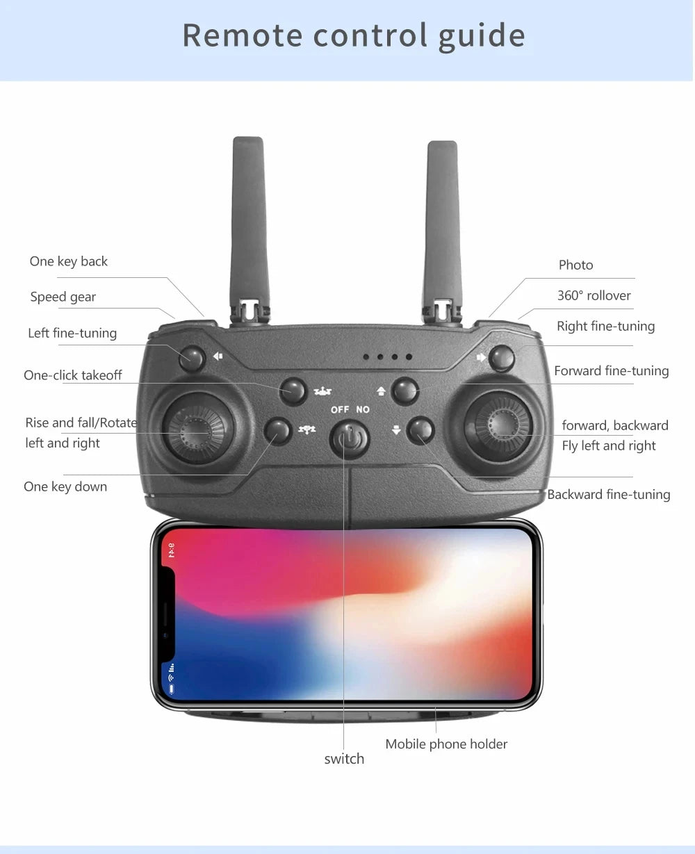 E88Pro Foldable 4K Camera Drone