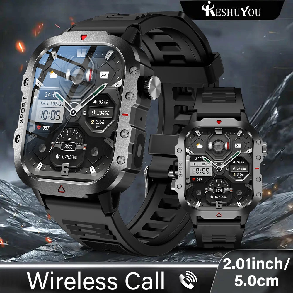 KESHUYOU Flashlight Sports Smartwatch
