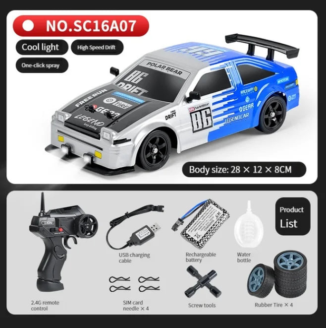 4WD Spray Drift RC Car