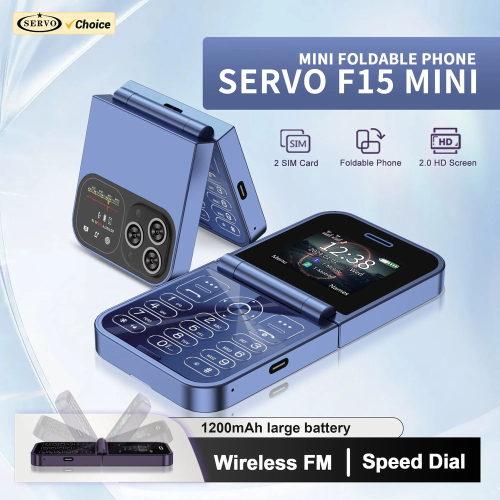 SERVO F15 Mini Flip Phone