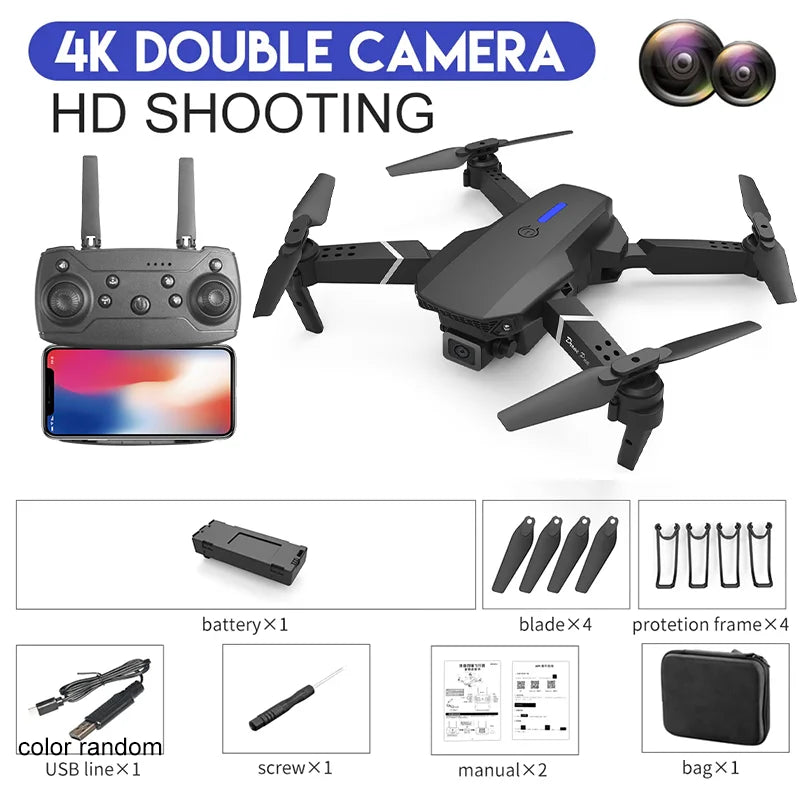 E88Pro Foldable 4K Camera Drone