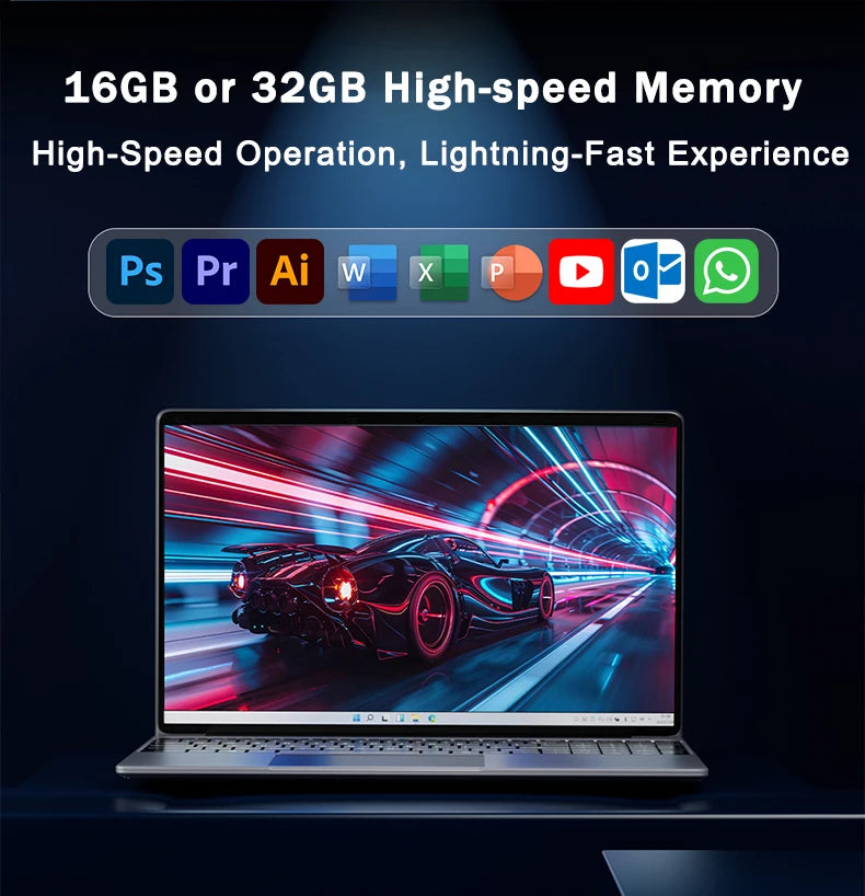 Yepo Lightweight Business Gaming Laptop