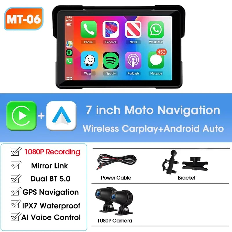 Jansite Waterproof Motorcycle GPS Display