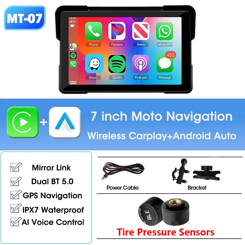 Jansite Waterproof Motorcycle GPS Display