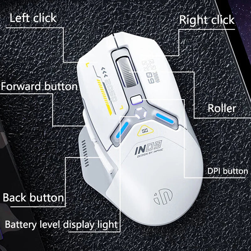INPHIC IN9 Tri-Mode Gaming Mouse