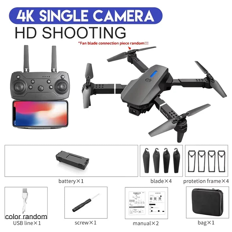 E88 Foldable 4K Camera Drone