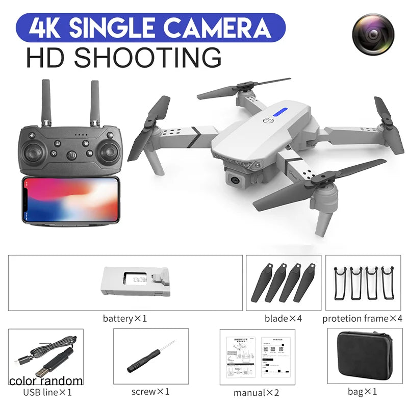 E88Pro Foldable 4K Camera Drone