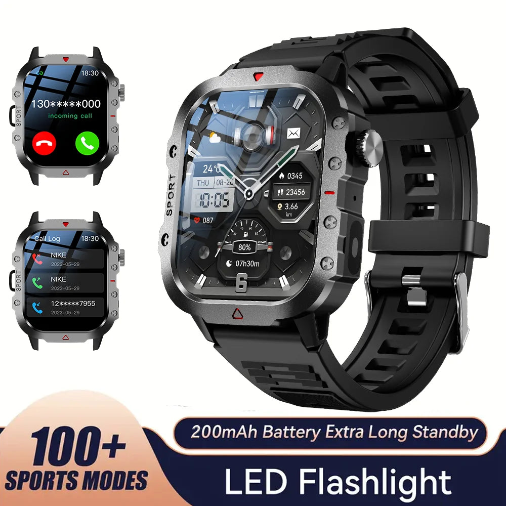 KESHUYOU Flashlight Sports Smartwatch